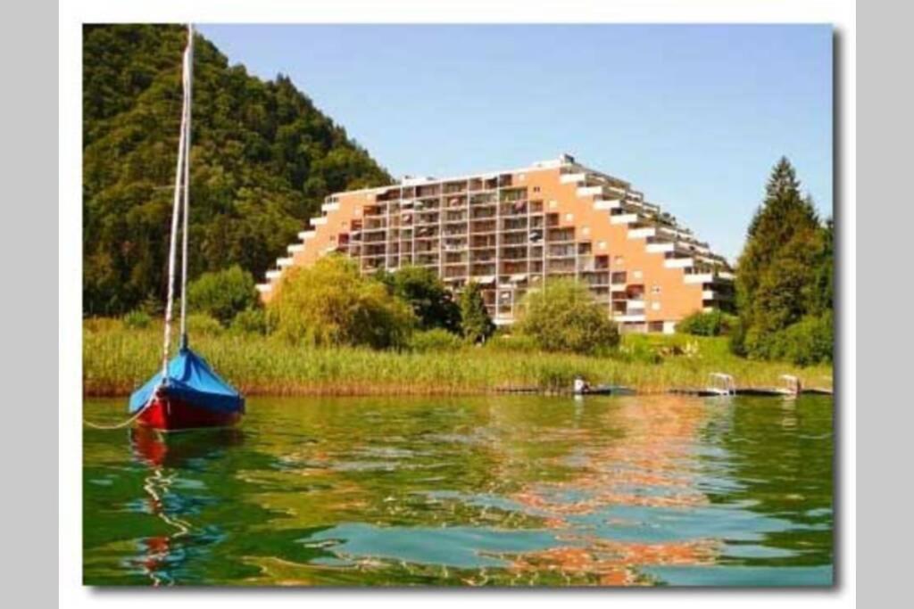 Seewohnung Ossiachersee Atemberaubendes Panorama Villach Kültér fotó